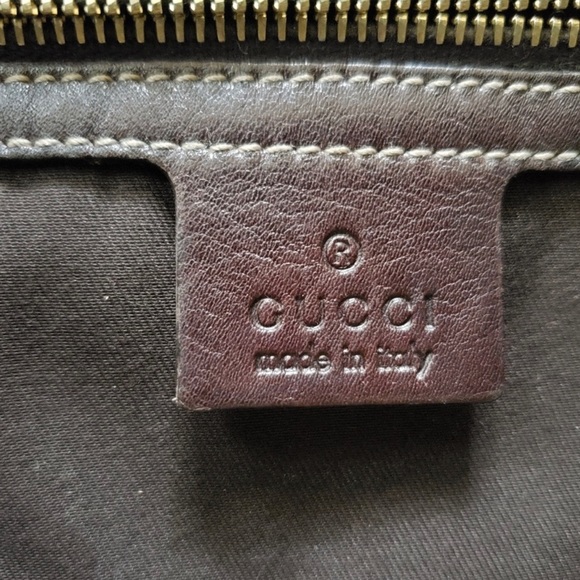 Authentic Gucci GG monogram hobo bag with bamboo handle - Picture 4 of 6